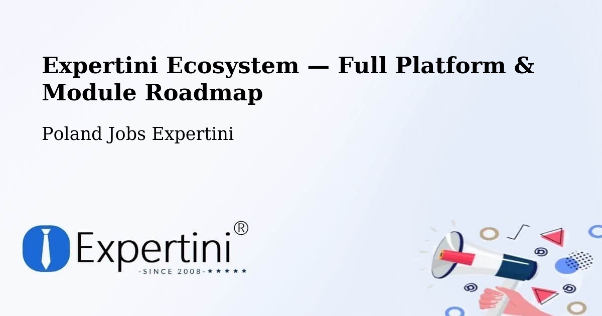 Expertini Ecosystem — Full Platform & Module Roadmap – Kodeń
